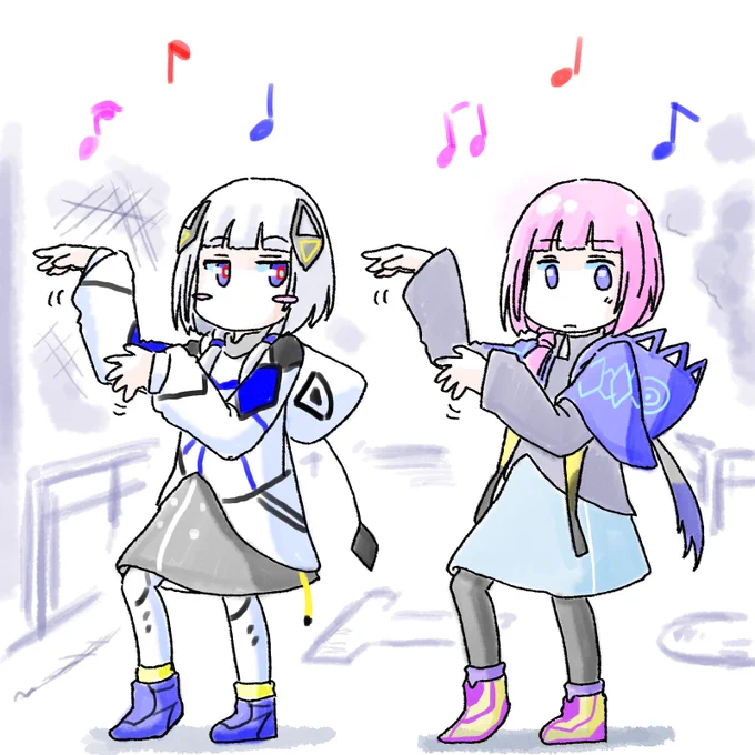 #見た人もなにか無言で2人組をあげる#花譜美術部 #可不美術部 
