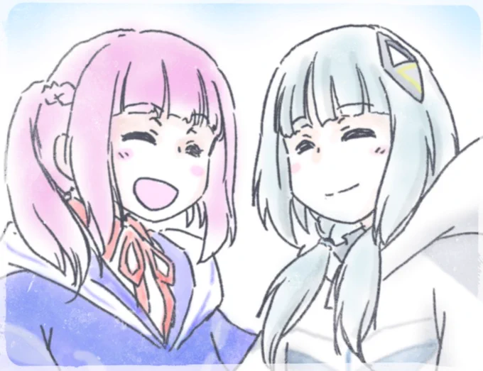 #見た人もなにか無言で2人組をあげる#花譜美術部 #可不美術部 