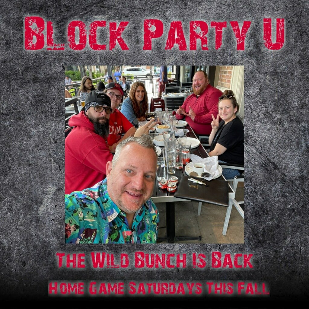 BlockPartyU's tweet photo. Sniff sniff…smells like tailgating and football and debauchery! @blockpartyu @s_mora99 @RealRyanBoyce @mattybumbo @BodkinKSLsports @BrownbearSLC we’ll see you at Chaos Corner! #wildbunch #GoUtes #22Kings #FamilyOn3 https://t.co/mlrlBEzjKb