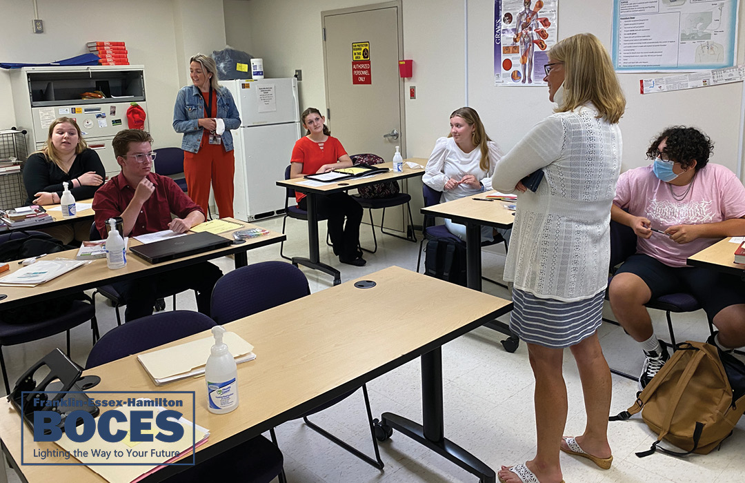 fehboces's tweet photo. AEC Principal Murphy and Asst. Superintendent Lori Tourville visited classrooms in #SaranacLake. They stopped at our New Vision programs at Petrova Elementary and Adirondack Medical Center and classrooms and outdoor learning spaces at #AdkEdCenter.
#FutureFocused #FEHBOCES https://t.co/Vf1mhJJhN4