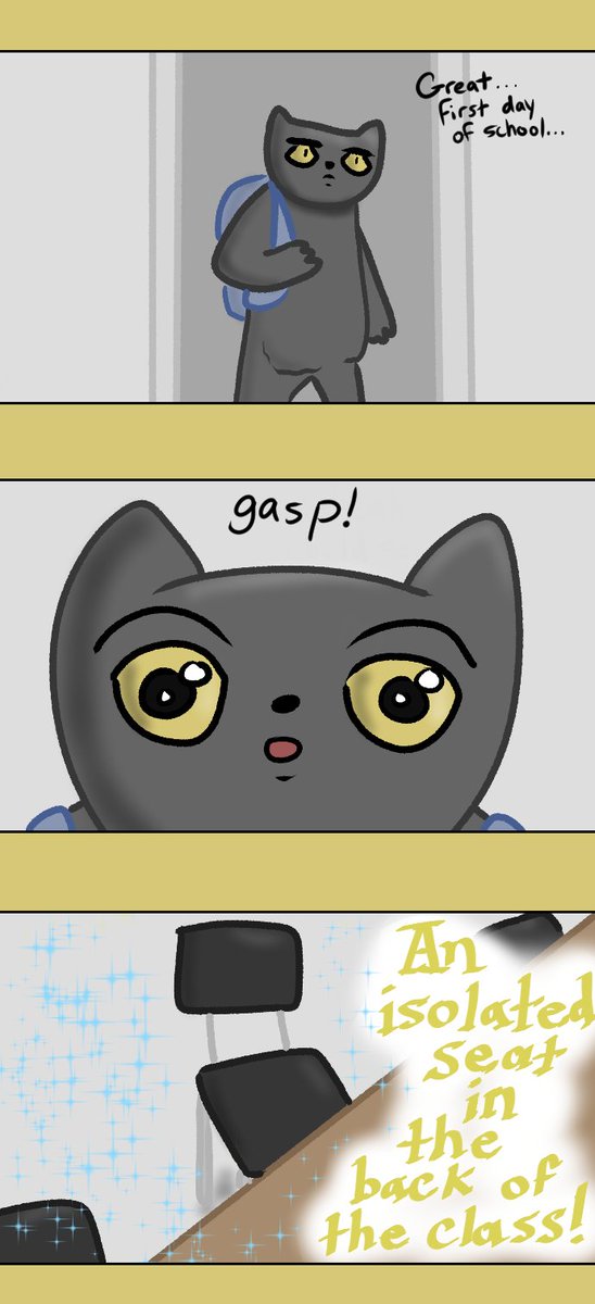 Tobyoedraws's tweet photo. The SEAT!

https://t.co/2mOGs2HIMx

#webcomic #webcomics #webtoon #webtooncanvas #webtoons #tapas #comic #comics #look #at #it #haha #uuuuh #catperson #catpeople https://t.co/3iCExCEq2y