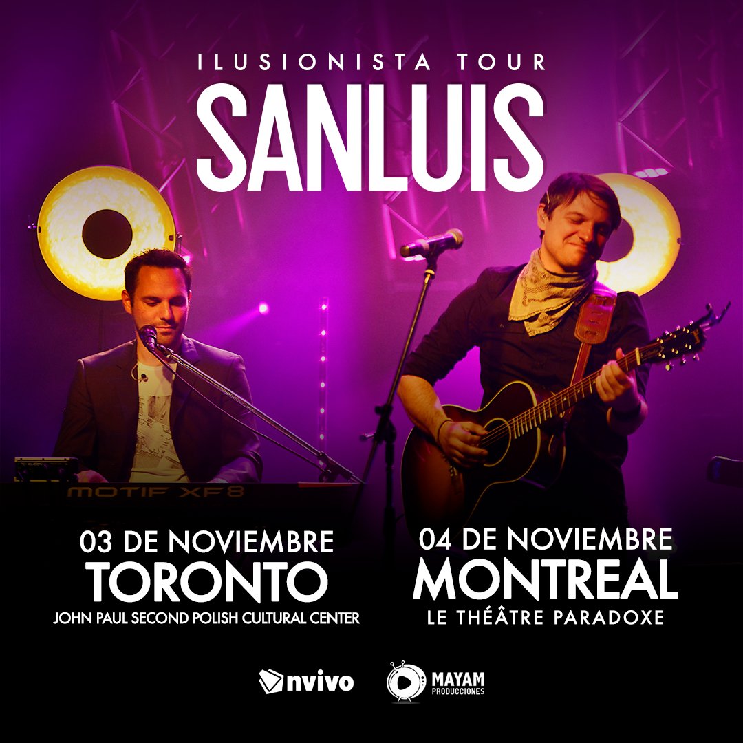 Seguimos sumando nuevos destinos en nuestro #IlusionistaTour. Qué felicidad anunciarles que estaremos visitando TORONTO y MONTREAL en noviembre. Las entradas ya están a la venta en ticketplate.com y el link de la Bio.