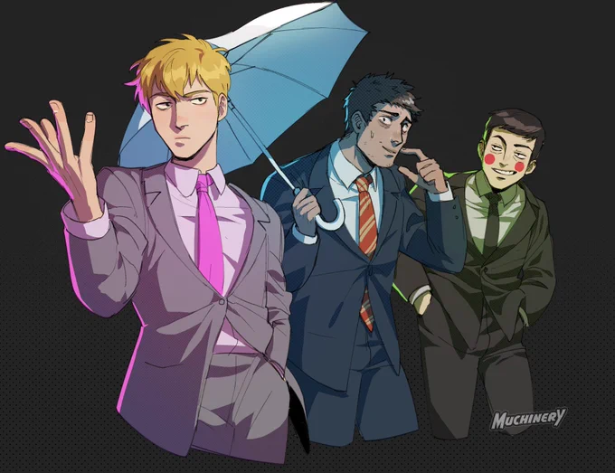 what can i sayfunky lil mans in suits#mobpsycho100 