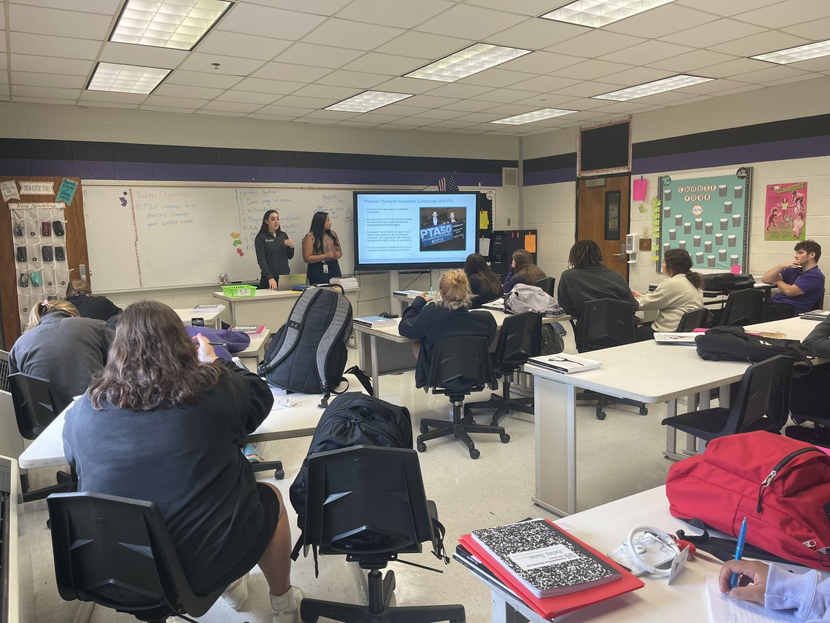 Huge SHOUTOUT to our guest speakers, a PT and her student, that came in to speak my kinesiology kiddos and showed them just a few pieces of equipment they use daily! <a href="/msa_w/">MSA West M/HS</a> #becausewerewest #inspiretomorrow #thisishowwedoit