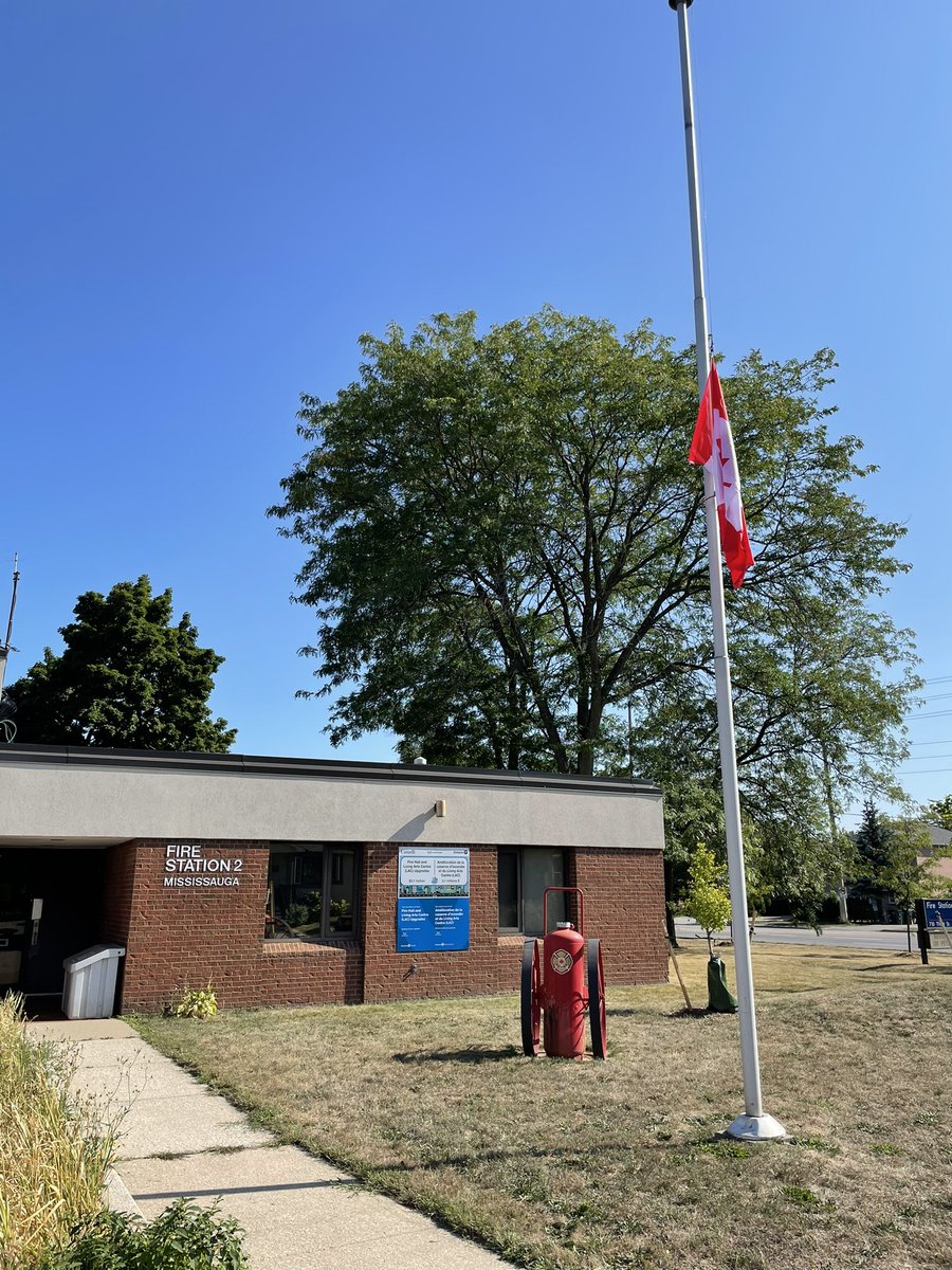 This portrait of Queen Elizabeth II hangs proudly and affectionately in the Captain’s office here at FS102 in Lakeview. Grace, Dignity and Purpose. Rest In Peace. <a href="/MississaugaFES/">Mississauga Fire</a> <a href="/IAFF1212/">Mississauga FF L1212</a> <a href="/DaskoWard1/">Stephen Dasko - Councillor Ward 1</a>