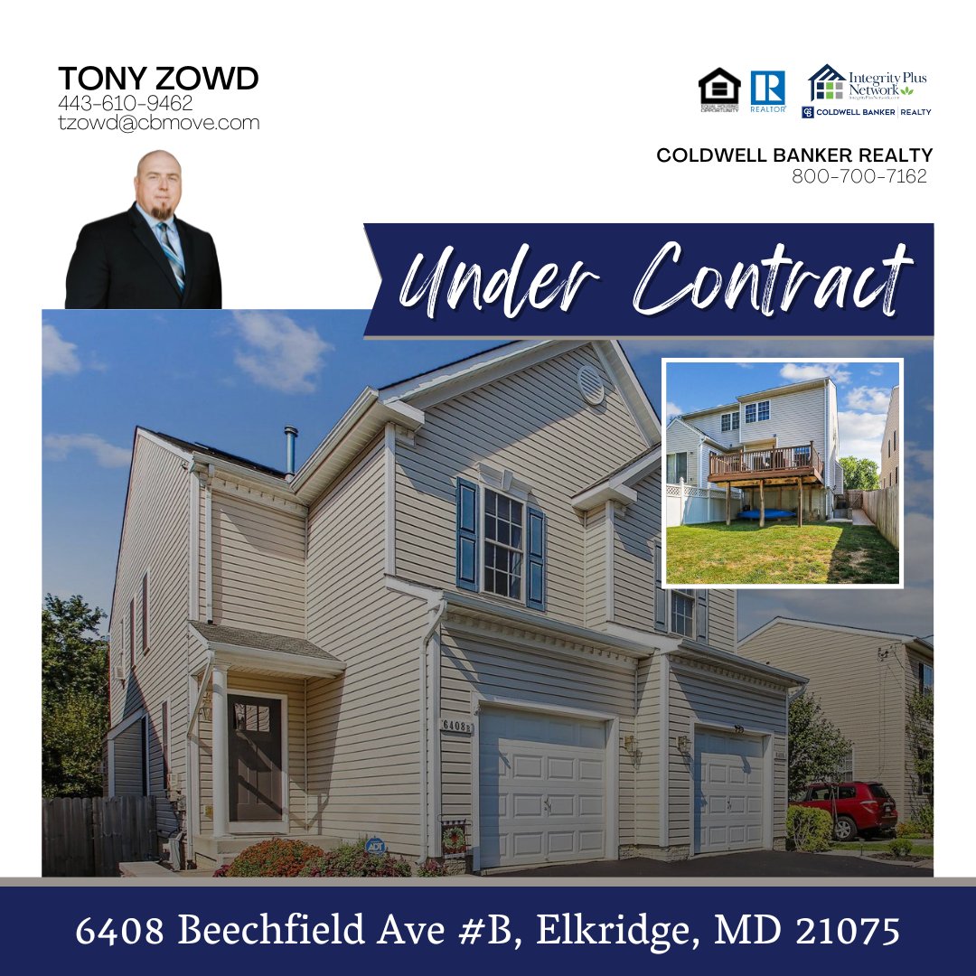 IntegrityPlusN's tweet photo. A property in Elkridge, MD is now UNDER CONTRACT!
📍 6408 Beechfield Ave #B, Elkridge, MD 21075
TONY ZOWD
443-610-9462
tzowd@cbmove.com
-
#integrityplusnetwork #ipn #coldwellbankerrealty #cbproud #undercontract https://t.co/mC4rzDDKKu