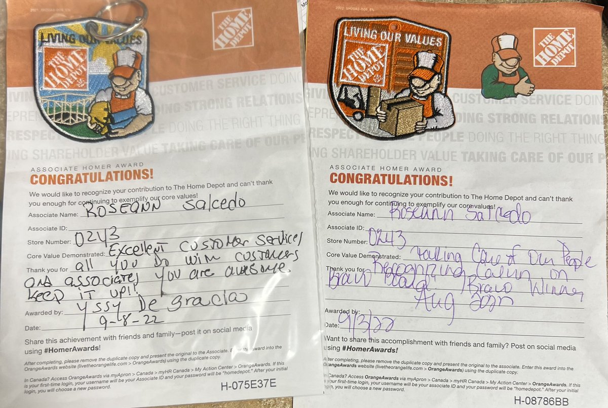 I totally didn’t expect to receive two Homer Awards today! Deeply honored and loving it at the store side!