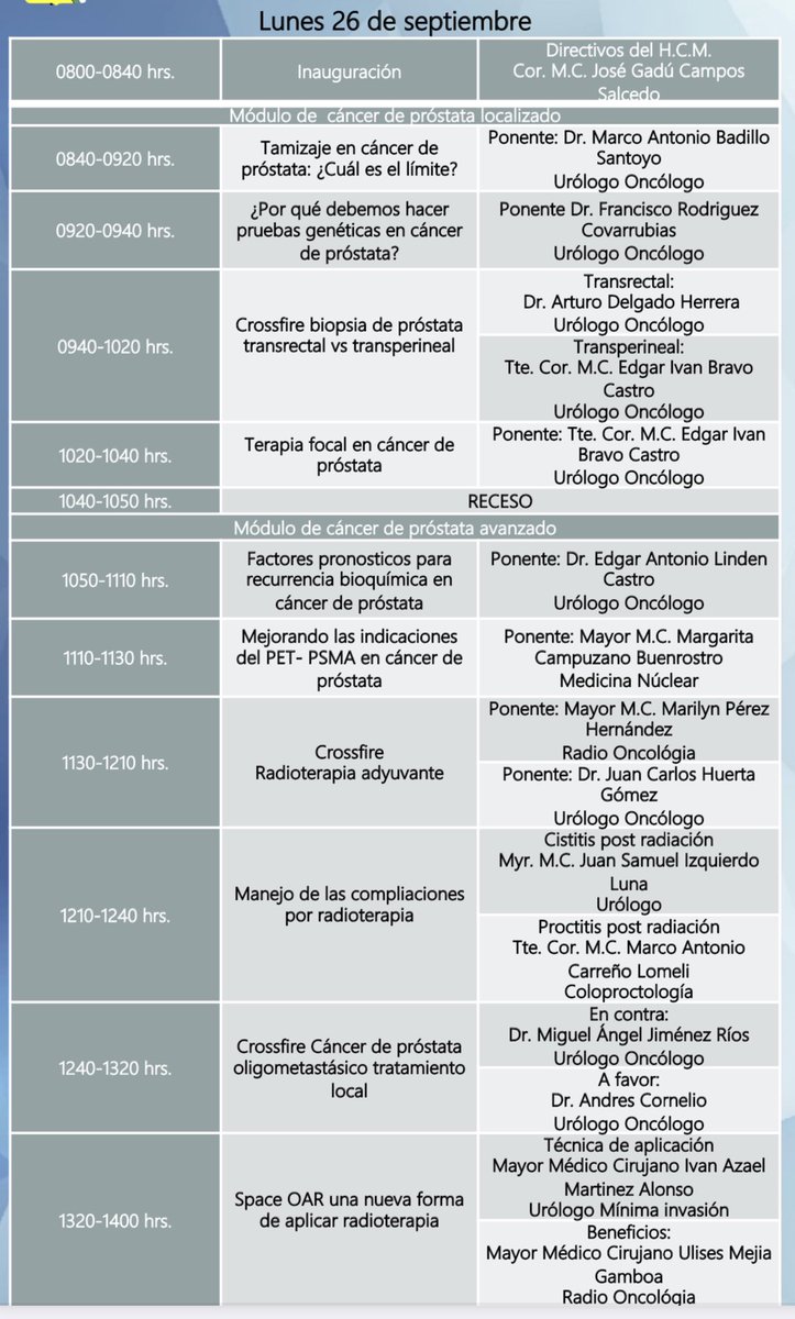 EIvanBravoC's tweet photo. 🤩Los esperamos  en el Curso de actualidades en Urología Oncológica  de #UroHCM 26,27,28 de Septiembre avalado por @smumexico Titular @Jgaducampos coordinadores @EIvanBravoC @omarvic18 @LuisCaz86625685 @BrenaniSu 😬 https://t.co/AH0VchDFbp