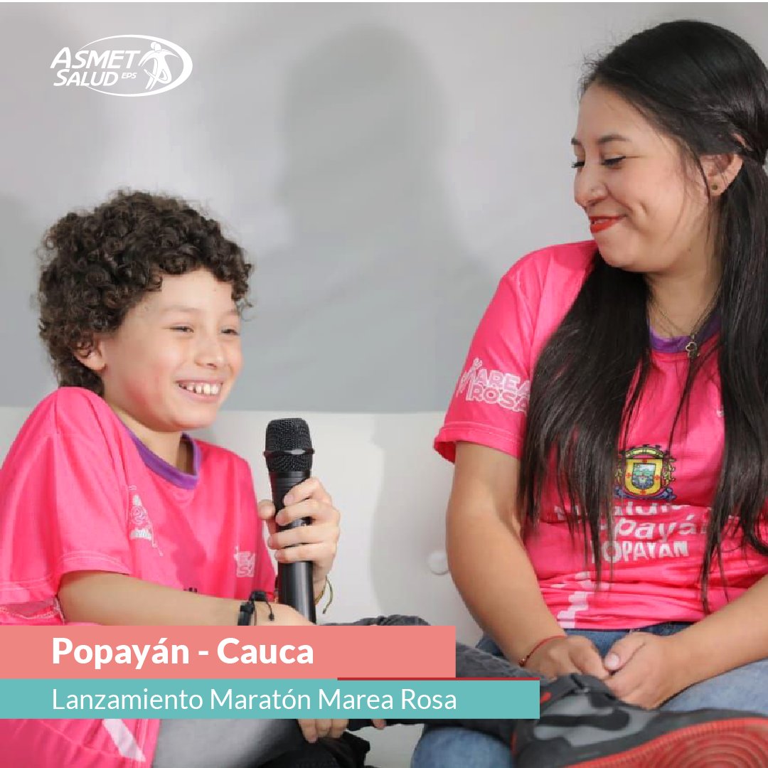 AsmetSalud's tweet photo. Positivo 🌸 | Así vivimos el evento de lanzamiento de La Media Maratón Marea Rosa 👉🏼Asmet Salud EPS se suma este 2 de octubre para hacerle un homenaje a todas las personas que son valientes y que nos inspiran mientras luchan contra el #Cáncer.
#MesRosa2022 #Popayán https://t.co/gZUIG34n5C