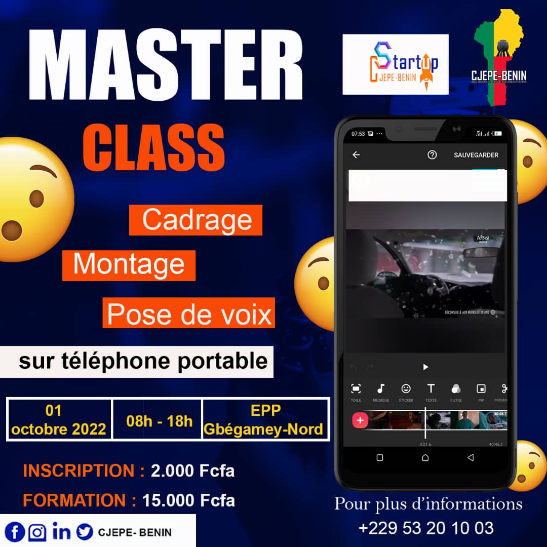 cjepebenin's tweet photo. #MasterClass https://t.co/y4lZ6JShwQ