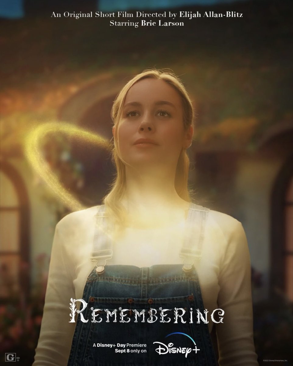 A huge congratulations to the incredibly talented duo Elijah Allan-Blitz and Brie Larson on their short film, Remembering, now Streaming on Disney+✨The short is directed by @ElijahAB and stars @brielarson Go check it out!! • Infinity Festival will be held Nov 2-5, 2022.