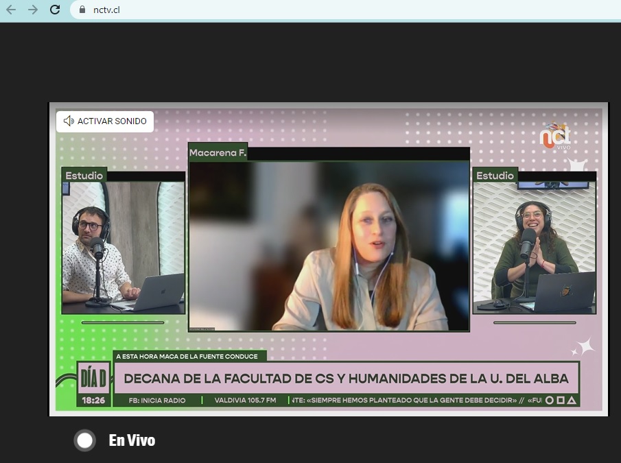 Udalba_Chile's tweet photo. Macarena Fernández Undurraga, Decana de Fac de Cs Sociales y Humanidades de @Udalba_Chile habla sobre la Reina Isabel II en @IniciaRadio https://t.co/lpREOXbCJk y en señal de TV de Canal https://t.co/T52HXPOZ9u https://t.co/J977BJJIYd