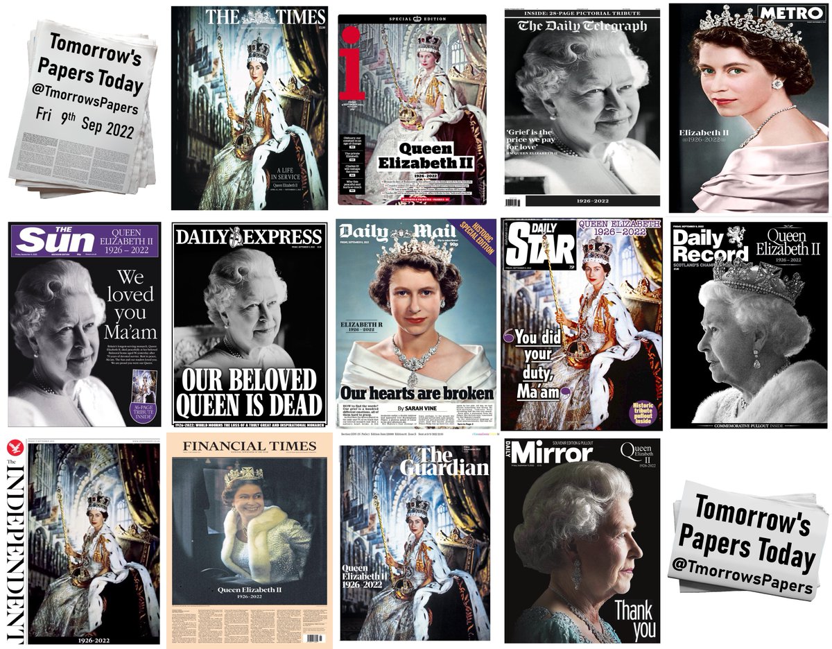 Summary of Friday's front pages (09/09/2022) #TomorrowsPapersToday #FrontPages #FridaysPapers #Headlines