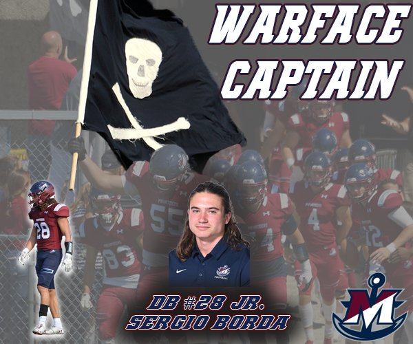 MaritimeFB's tweet photo. First Home Game of the Year!!!
WARFACE Captain & Scout Player of the Week vs Mass. Maritime
WARFACE Captainπ΄ββ οΈ: Sergio Borda
Scout Player of the Week πΊπΈ: Damien Meyer
#MaritimeFootball #ChowderBowl #WARFACE https://t.co/GD8asrszqT