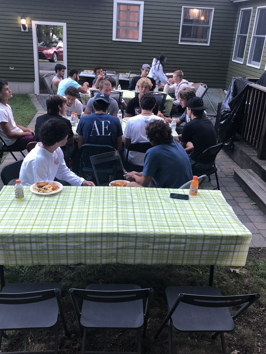 1315_david's tweet photo. Pregame Pasta night before first football game tomorrow at home https://t.co/IbGksfxE9p