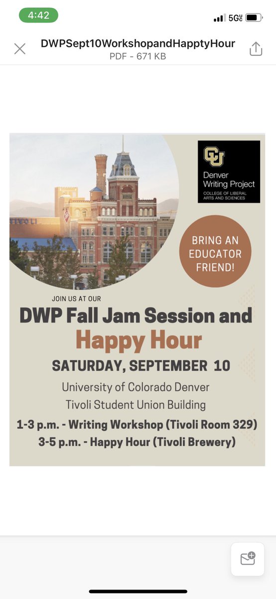 Denver Writing Project (@denverwp) on Twitter photo 