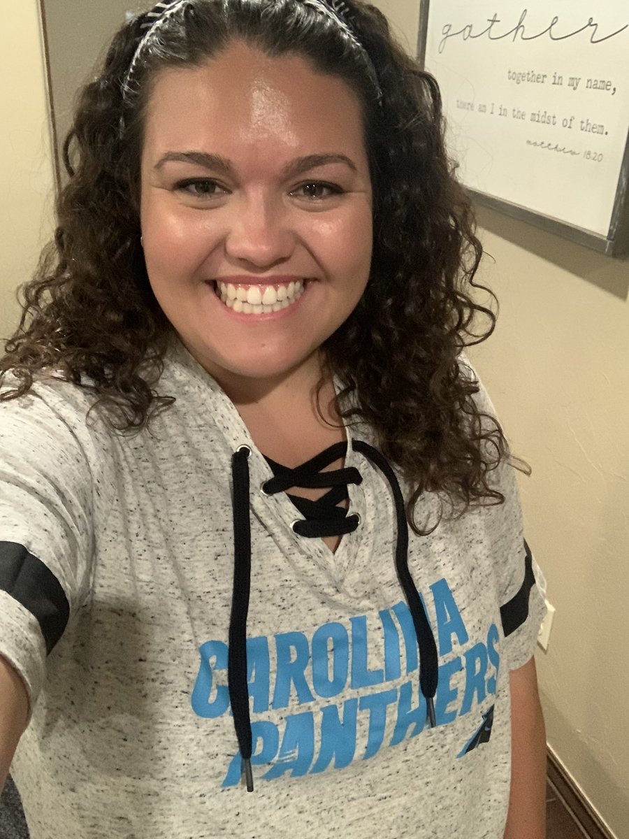 michaela_staton's tweet photo. Out with the old…in with the new! @bakermayfield #offtheleash #shakeNBake @Panthers https://t.co/BZVIGYOgdu