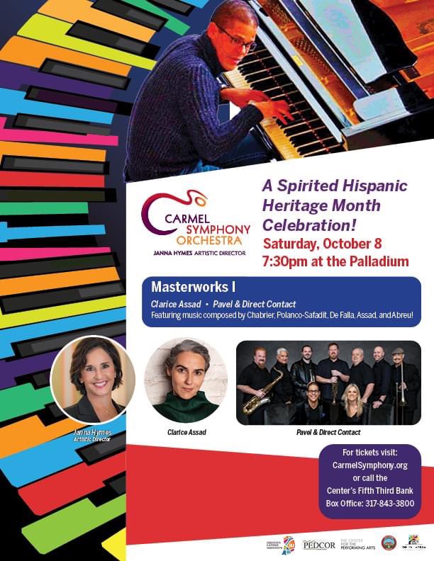 carmelsymphony's tweet photo. We're ONE MONTH OUT from the launch of our 47th season - and we're kicking it off with a fiery #HispanicHeritageMonth Celebration that will have you dancing in the aisles! Get your tickets NOW at https://t.co/cKgUsRGxO9 !!! https://t.co/rMtFwO4Wm8