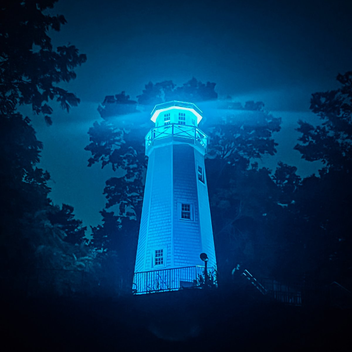 Thank you to <a href="/HannibalParks/">Hannibal Parks-Rec</a> for helping acknowledge #ProstateCancerAwarenessMonth by turning the Mark Twain Memorial Lighthouse blue! #EndProstateCancer #ZEROProstateCancer