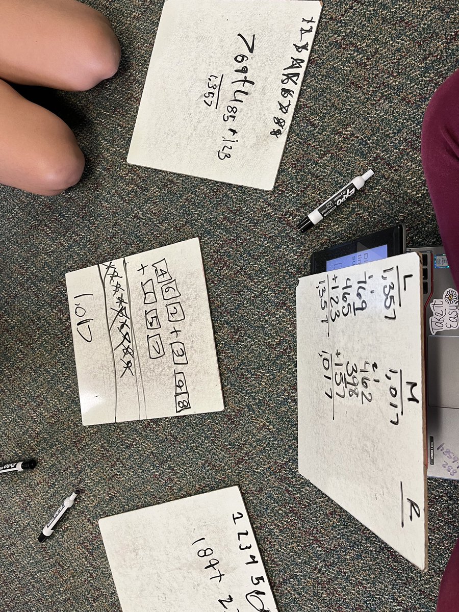 Working with @RothKISD 2nd graders! Their mission: Close to 1,000 using the digits 1-9 exactly one time each, create an equation to make the sum as close to 1,000 as possible!! @KleinISDMath @Jasper_KleinTX @KleinISD_AdvAca