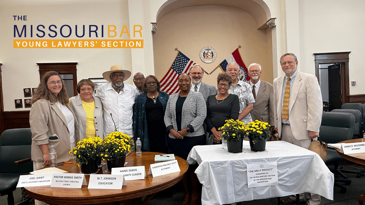 Congratulations to The Missouri Bar's Young Lawyers' Section on another successful "Milly Project" CLE program! Read more about the event here --> ow.ly/a17j50KECuC #YourMOLaw #MOLawyers