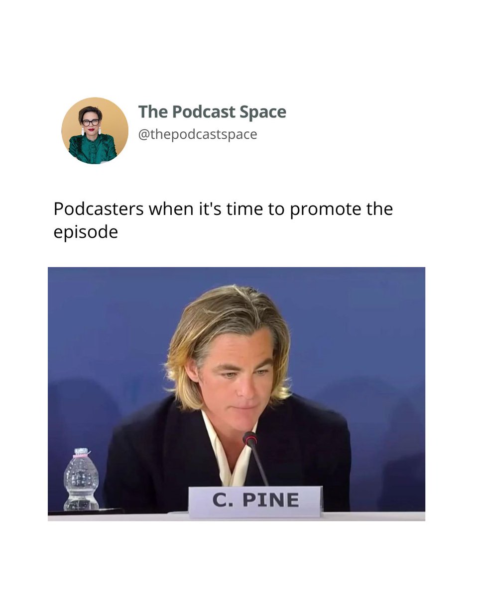 Give me a show of hands if this is you...✋

#podcast #podcastmarketing #podcastcontent #podcasting #podcastmemes #podcastcontentmarketing #marketing #podcastpromotion #podcasters #podcastgrowth #chrispine #ThursdayMotivation