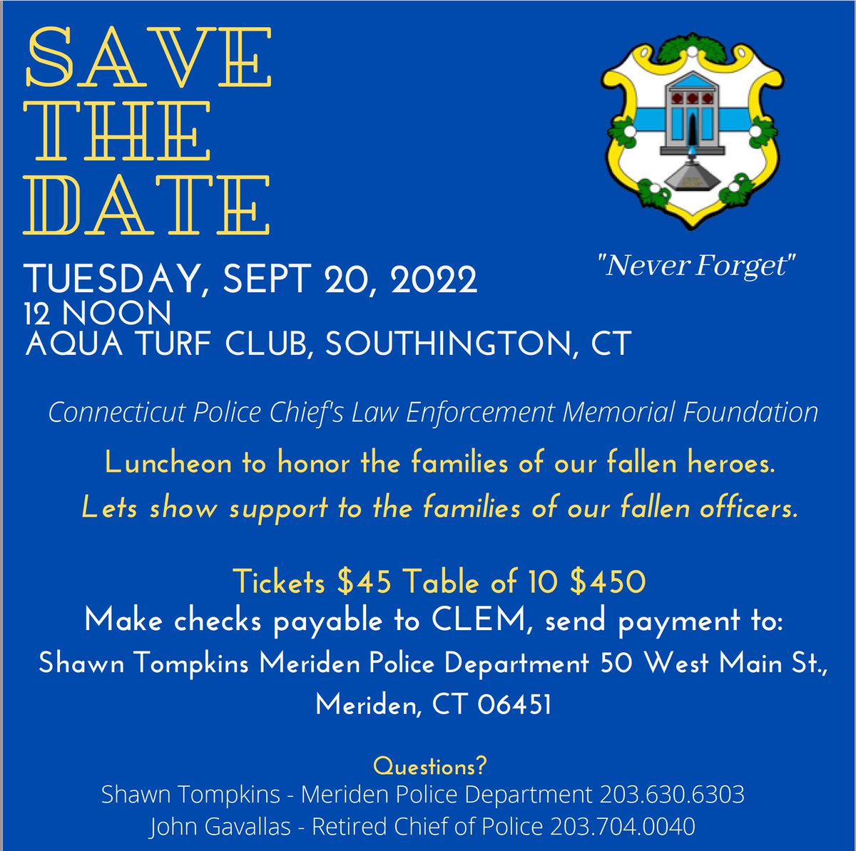 ctneverforget's tweet photo. Support Needed - PLEASE help support this event. We need attendees, sponsors, media assistance. https://t.co/dQ1hFXgyZO