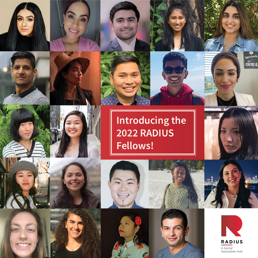 📣 Meet the new cohort of #RADIUSFellows kicking off the 2022 Fellowship next week! 👏 

We’re honoured to welcome these #changemakers to the program &amp; excited to work alongside them as they address the most pressing issues facing our communities. ⤵️

ow.ly/62Aj50KEVJx