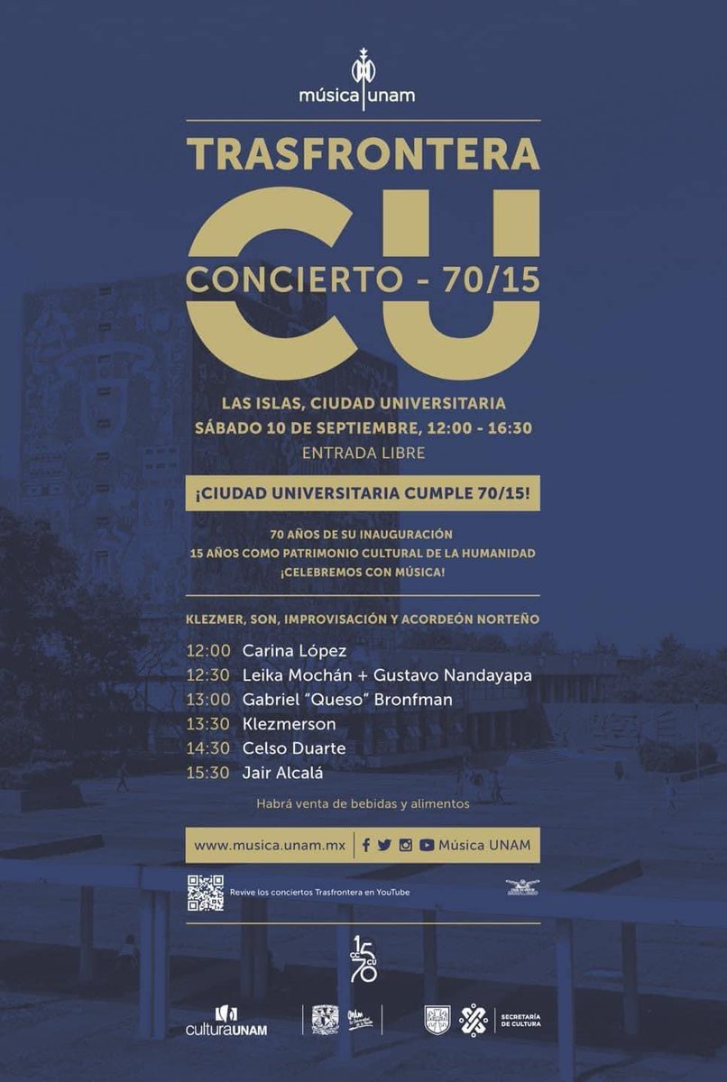 Listo para el sábado en CDMX 🪗🎶

<a href="/musicaunam/">Música UNAM</a> <a href="/CulturaUNAM/">CulturaUNAM</a> <a href="/Cultura_CDMX/">CulturaCDMX</a>