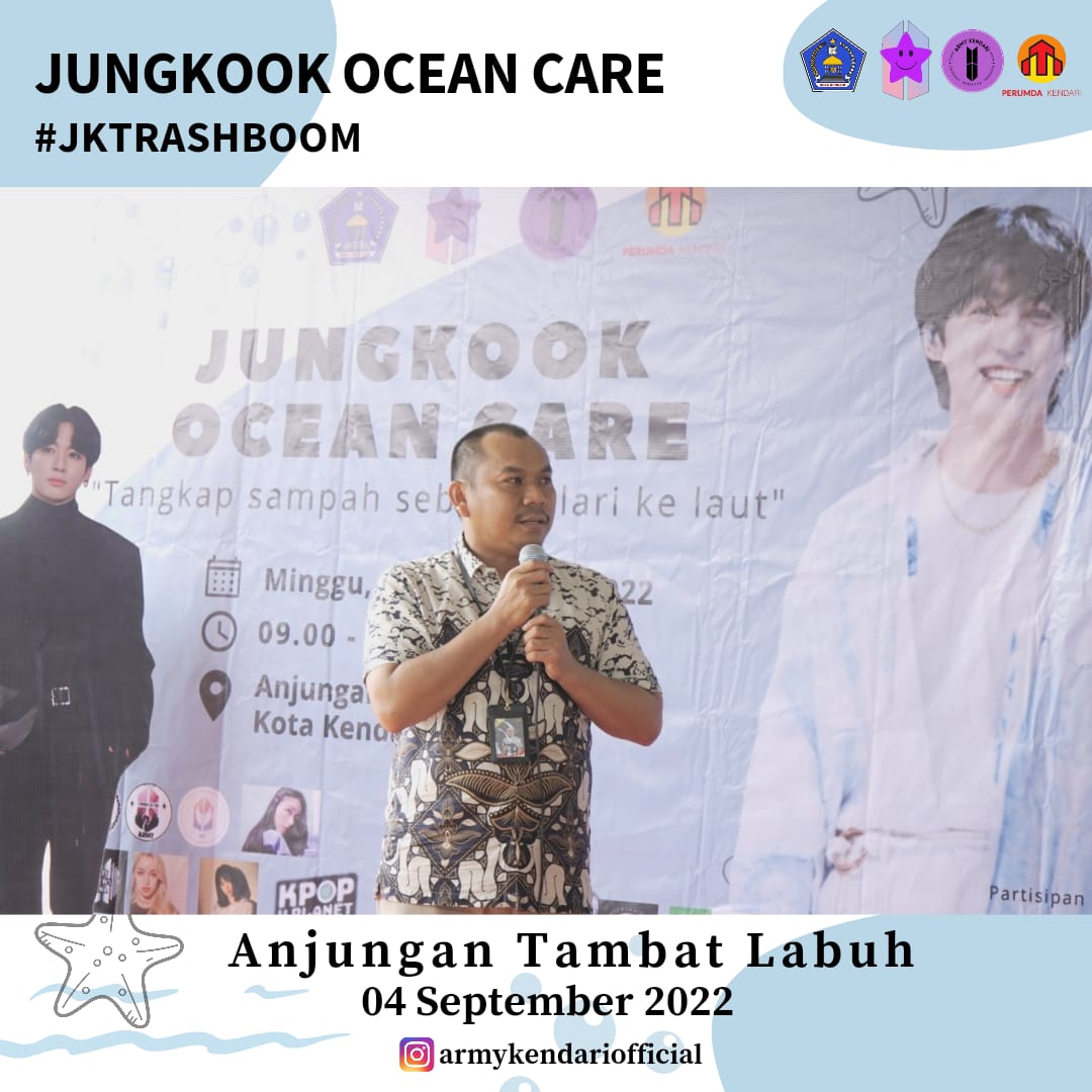 ArmyKendari's tweet photo. The best collaboration between @BintangUngu3, @arm and the Kendari City government (DLHK Kota Kendari and Perumda Kendari) special for Birthday Jungkook @bts_bighit @BIGHIT_MUSIC @HYBEOFFICIALtwt. 

#armykendariofficial #armybts #JungKook #JUNGKOOKDAY #jungkookbirthday https://t.co/Mw6v2dI2hd