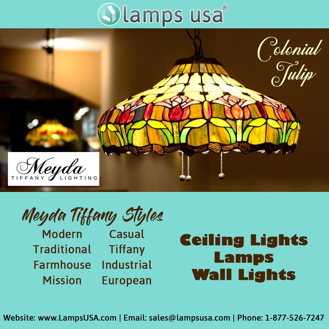 lampsusa1's tweet photo. Meyda Tiffany Designs are Bursting with Color and Style

Use code: 12USA for Additional 12% Savings - Plus Free Shipping over $49

Shop ALL Meyda Tiffany Lighting > https://t.co/Eth5Yksy59

#Tiffanys #tiffanylove #homelighting #ceilinglights #lampstore #lampsandlighting https://t.co/HlAftVLrg9