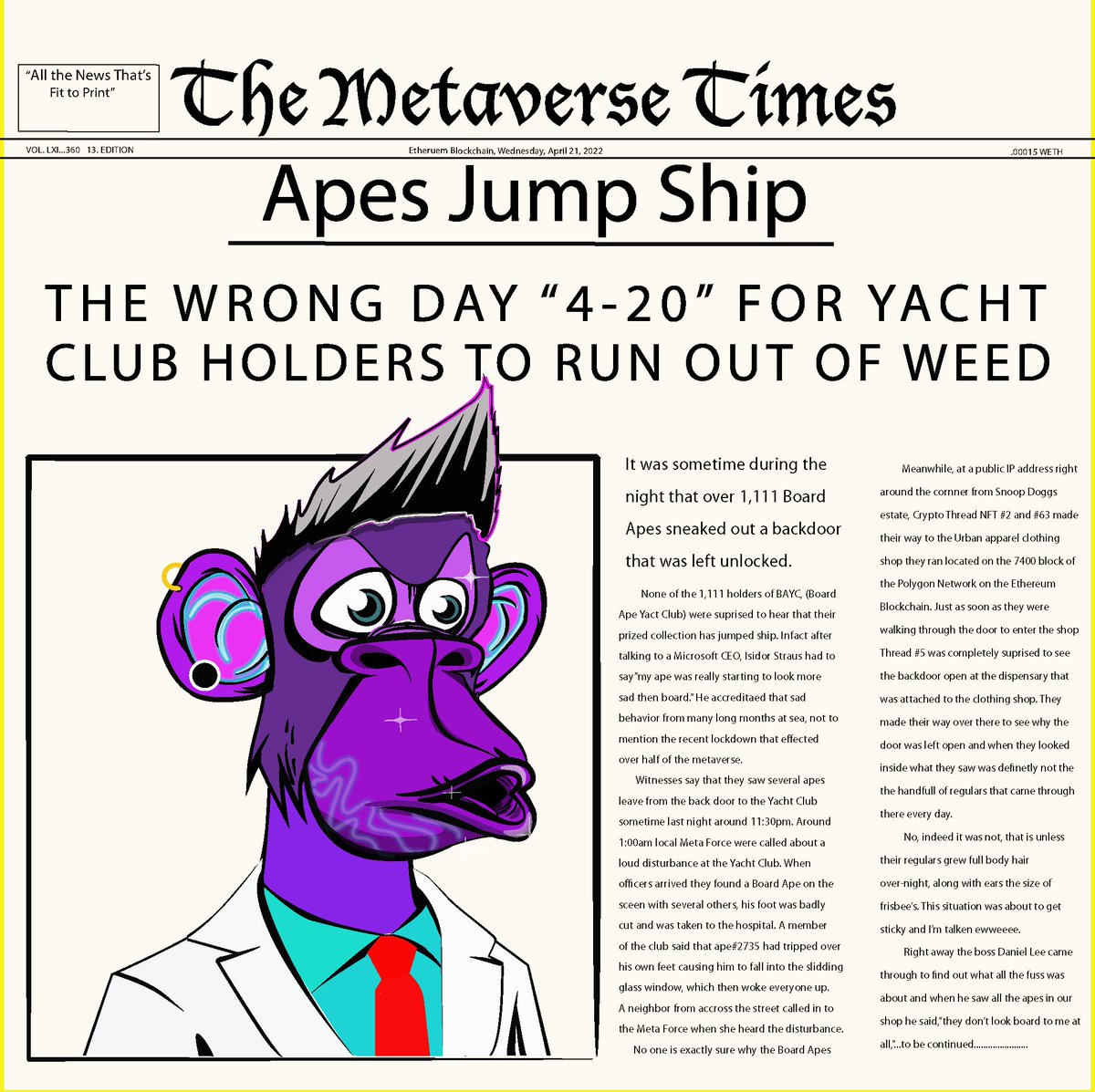 bad_habits10298's tweet photo. This is the official Web3 Space for Crypto Threads NFT'S. #nfts #nft #criptotheheart #Metaverse #Web3 #DAO #NFTCommunity #boredapesandgrapes https://t.co/G0rvQ5iI49