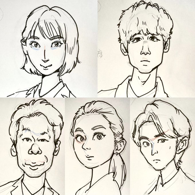 プロの似顔絵師が教える可愛い顔のイラストの描き方 女の子と男の子共通 やすしの似顔絵研究所