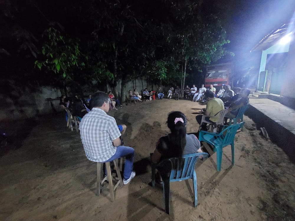 CoordinadoraCNI's tweet photo. #Ahora Reunión de compañeros/as de la Organización Nacional de Cañicultores Agropecuarios y la Asociación Nacional de Mujeres Progresista, en la comunidad #Itacurubi del distrito de #Troche,  #Guaira, en el marco de la movilización campesina dl lunes 12 de septiembre  en Asunción https://t.co/BuP3JaFElc
