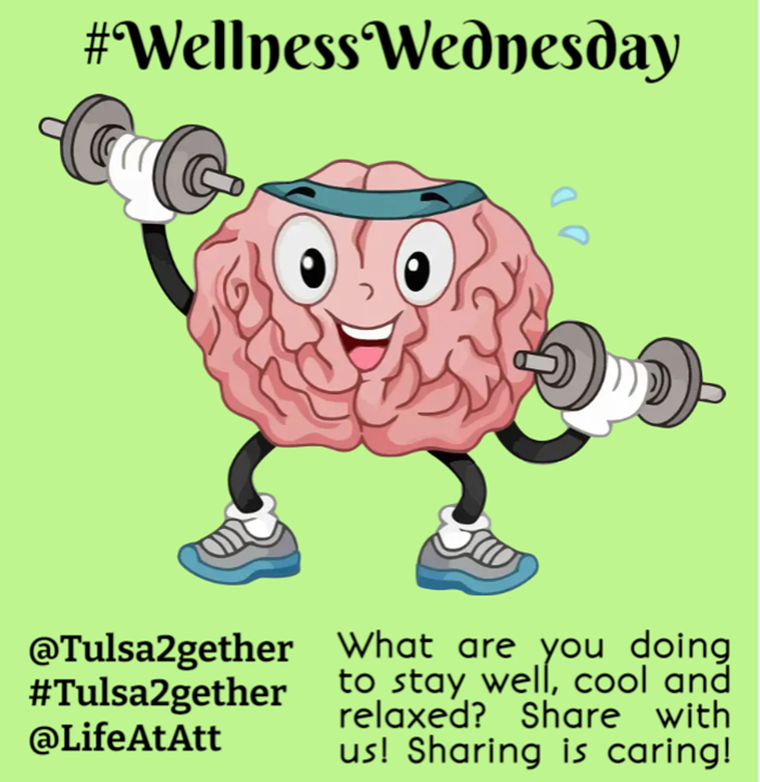 Tulsa2gether's tweet photo. Tell us how you care for yourself in September for #WellnessWednesday, #Tulsa2gether https://t.co/eDynaBFt93
