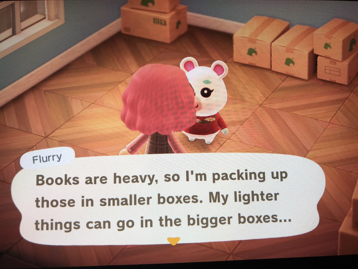 perfectplusgg's tweet photo. Off topic from New Jeans but Flurry is in boxes and I’d love if someone could give her a home… No charge

#villagerinboxes #acnh #AnimalCrossingNewHorizons #inboxes https://t.co/Y34nt75NQs