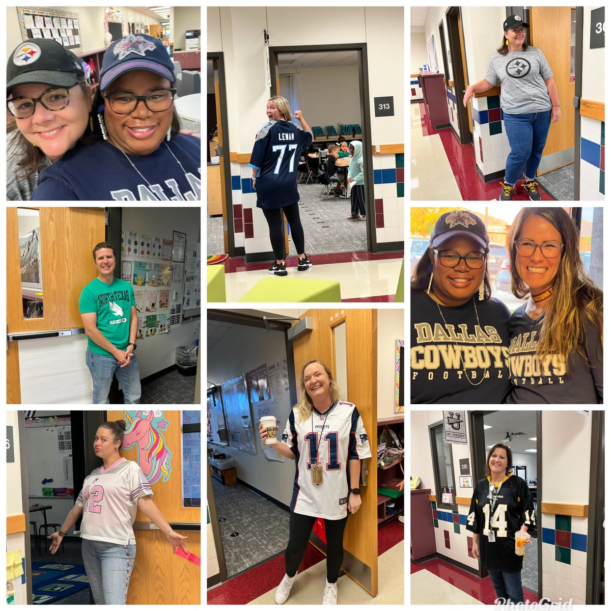 WhitneySBriggs's tweet photo. So much fun celebrating the start of football season! @Robertson_Elem https://t.co/5OnFd298zL