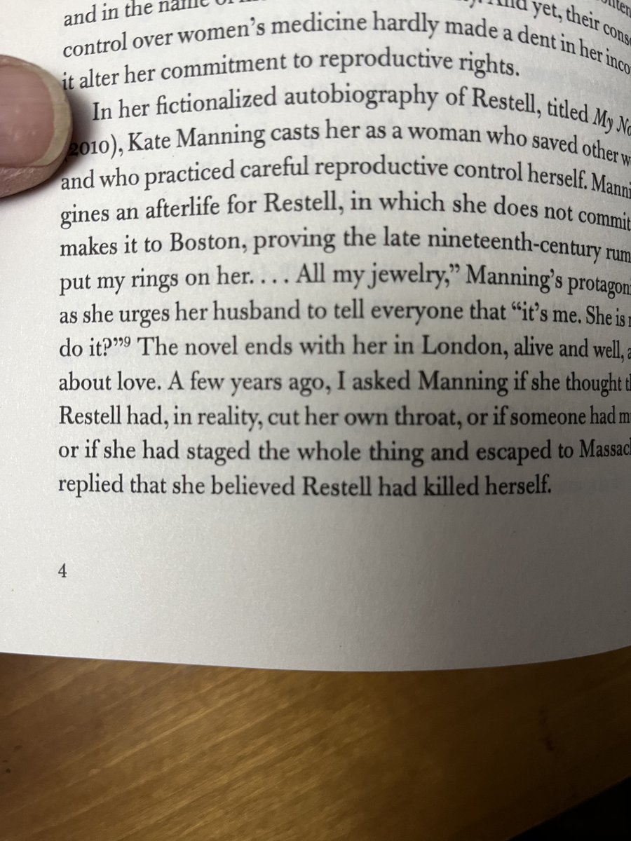KateManning10's tweet photo. @AddieBundren @umasspress Yes! here's the part of #CertainConcealments that describes what drew me to Mme. Restell, to borrow from her story for My Notorious Life, to ask: What if she had lived to tell her side of the #abortion story of the 1800s? #MyNotoriousLife #AbortionHistory #AmericanLit https://t.co/rpdlXvnZUf