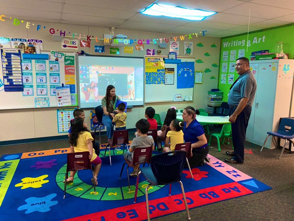 Our SUPERintendent <a href="/MarkALuque/">Mark Luque</a> was fully engaged in a Paws and Read time 📚with our little Garza Cubs🦁. Thank You Mr. Luque for always supporting our kiddos ! 😁<a href="/Team_BCSD/">Bakersfield City School District</a>