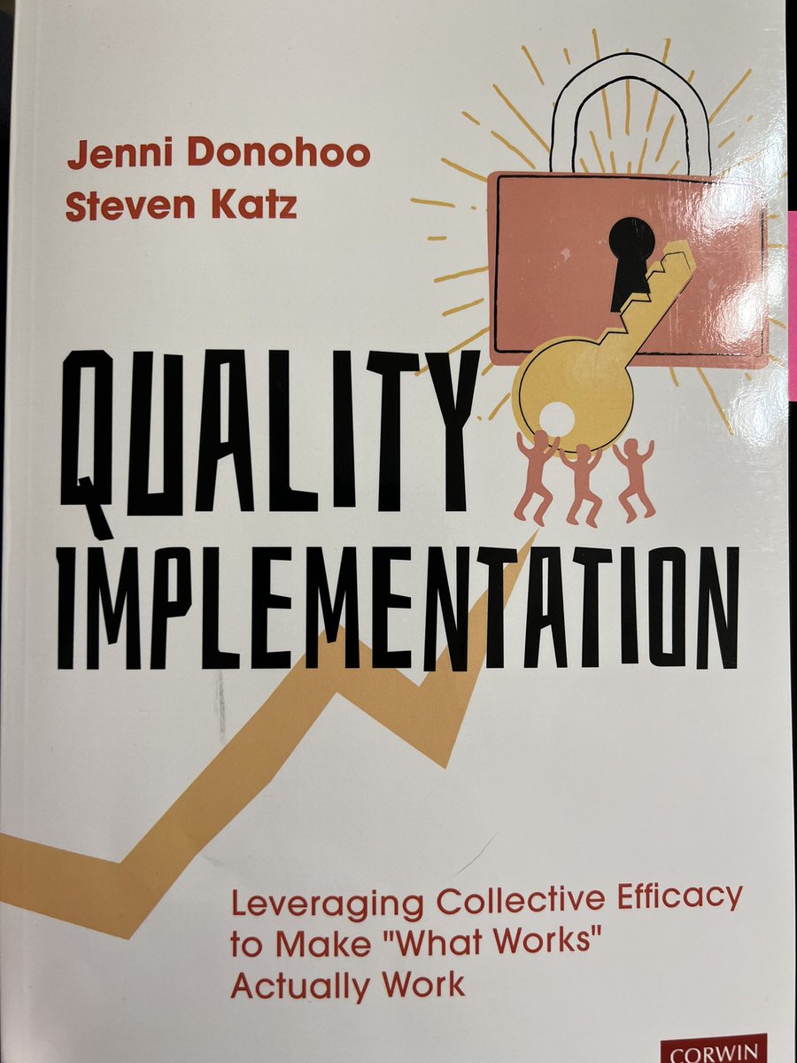 Finally getting a chance to dig into this book! I’m excited to see how this will support my dissertation, ILA project and ultimately how quality implementation can help our schools and students! #leadersread #collectiveefficacy