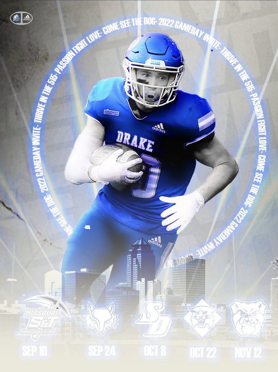 Thank you for the game day invite! @2CoachG1 @Adamgajo <a href="/DrakeBulldogsFB/">Drake Football</a>