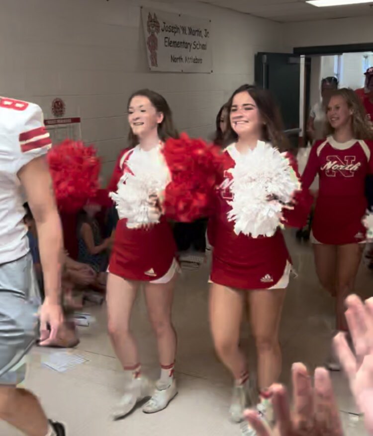 JWMartinSchool's tweet photo. Today, NAPD, NAFD, North Attleborough High School, and Brayden’s football team escorted Brayden Tryon into school today to celebrate his last cancer treatment! We are #TryonStrong! #LoveNorthSchools https://t.co/wvgnnAFK4p