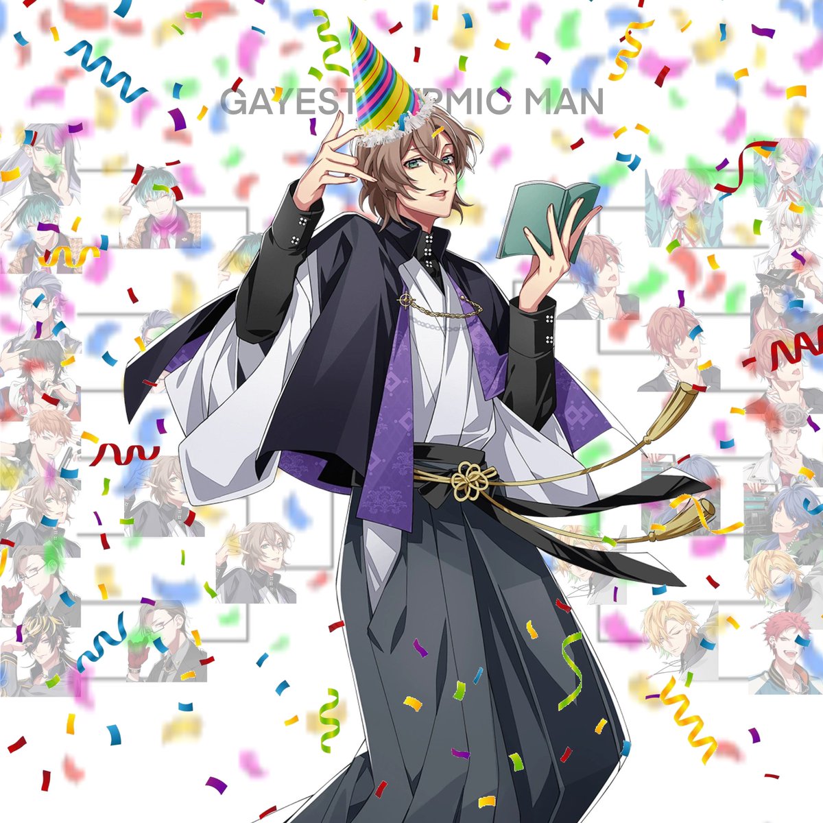 gwa_boo's tweet photo. CONGRATULATIONS, GENTARO HAS BEEN CROWNED THE GAYEST HYPNOSIS MIC MAN! https://t.co/CUH7mx0Kaa