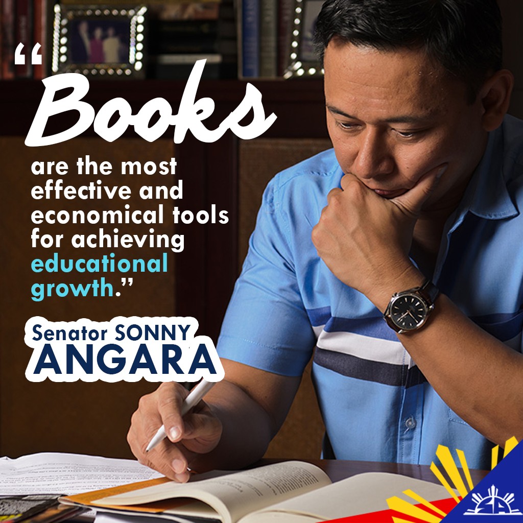 SonnyAngaraNews's tweet photo. Sen. Sonny Angara: Yes to a smarter Filipino population, keep learning. #AlagangAngara #NationalLiteracyWeek https://t.co/ZOhoRg7Pb8