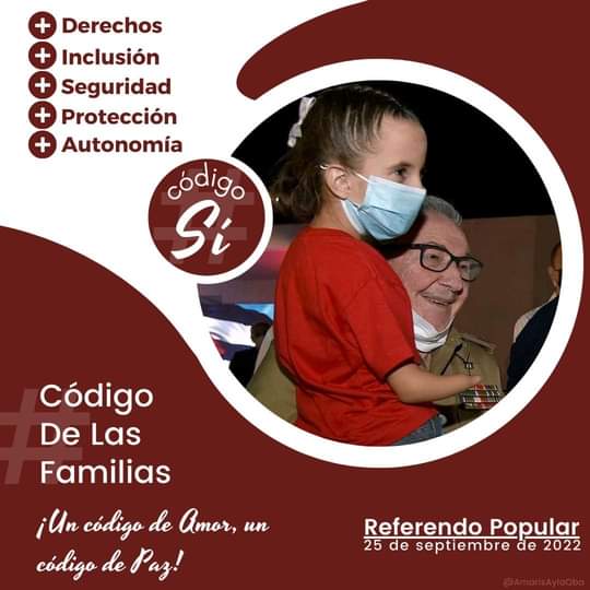 Yo voto SI por el nuevo #CodigoDeLasFamilias.
Un código para todos.
