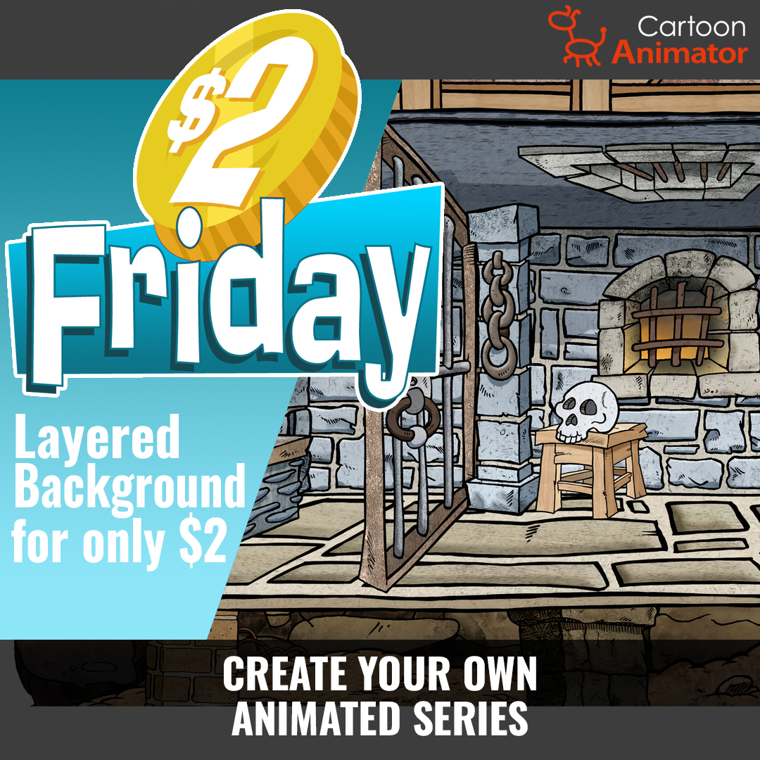 PyeGarry's tweet photo. ONLY $2 for this fully layeres #2DAnimation scene by GarryPye for #CartoonAnimator. Limited time so be quick! https://t.co/Ua5HPSYR3q
#CTA #Dungeon https://t.co/KVAdqI7BTF