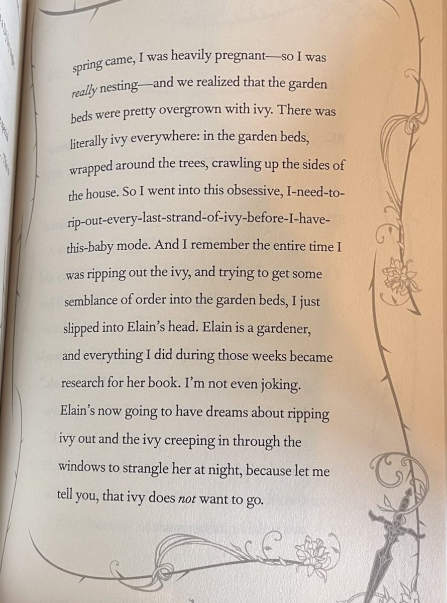 elainsfeyre's tweet photo. she's already confirmed elain's getting her own book "research for HER book" so she doesn't have to "promise" anything when she's already said this https://t.co/J9XJ85ltps