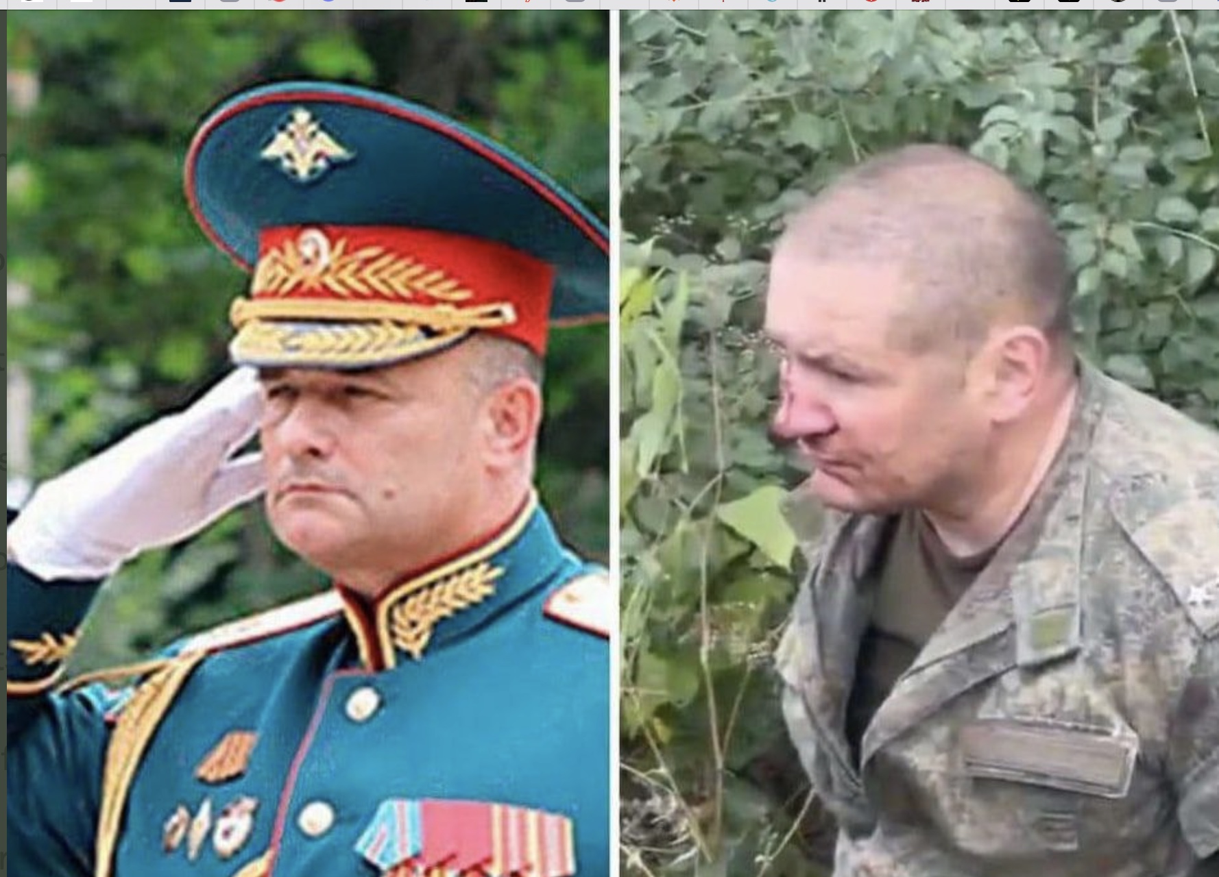 Lieutenant General Andrei Sychevoi of Russia captured by Ukraine