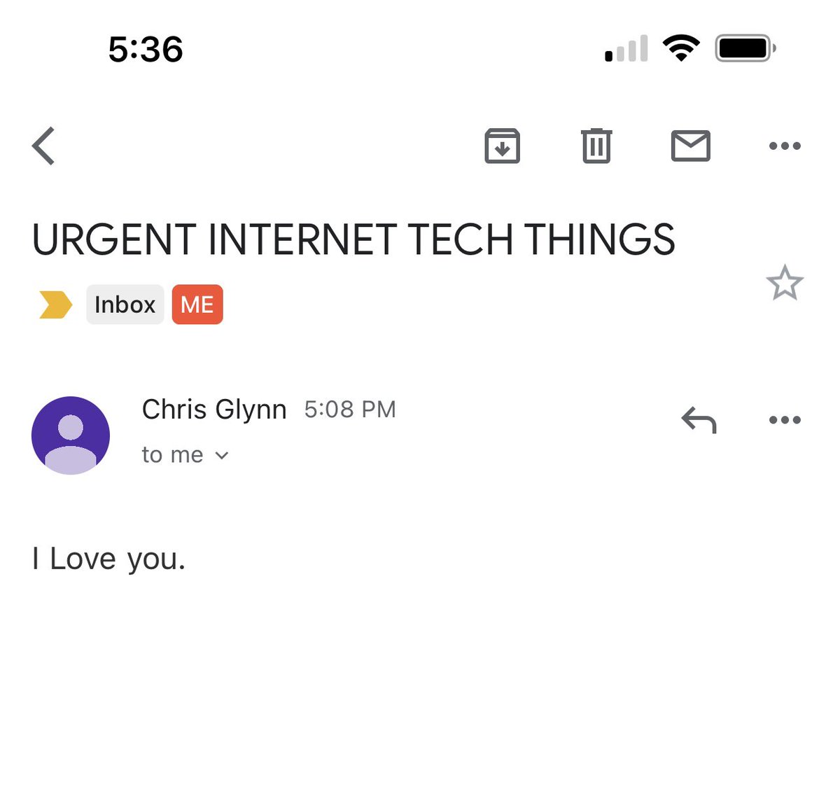 how my fiancé gets my attention during the workday