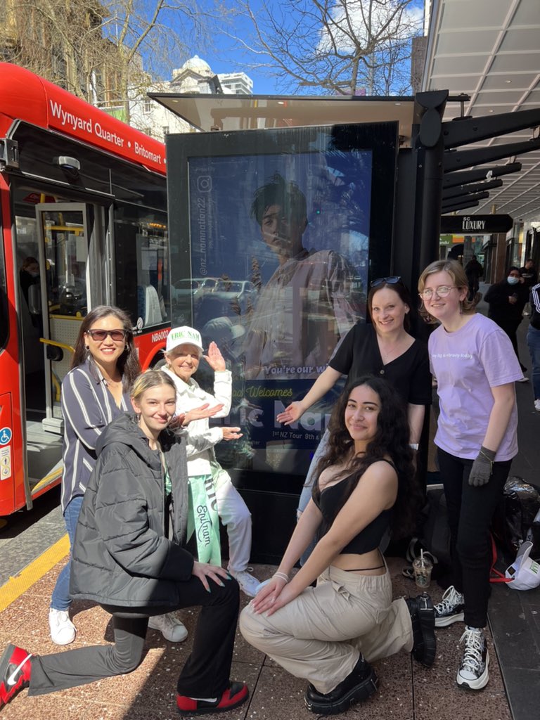 At the bus shelter fan project across from 104 Queen street ( Unichem Pharmacy). Come @ericnamofficial 
#thereandbackagaintour #ericnam_nz_busshelter
